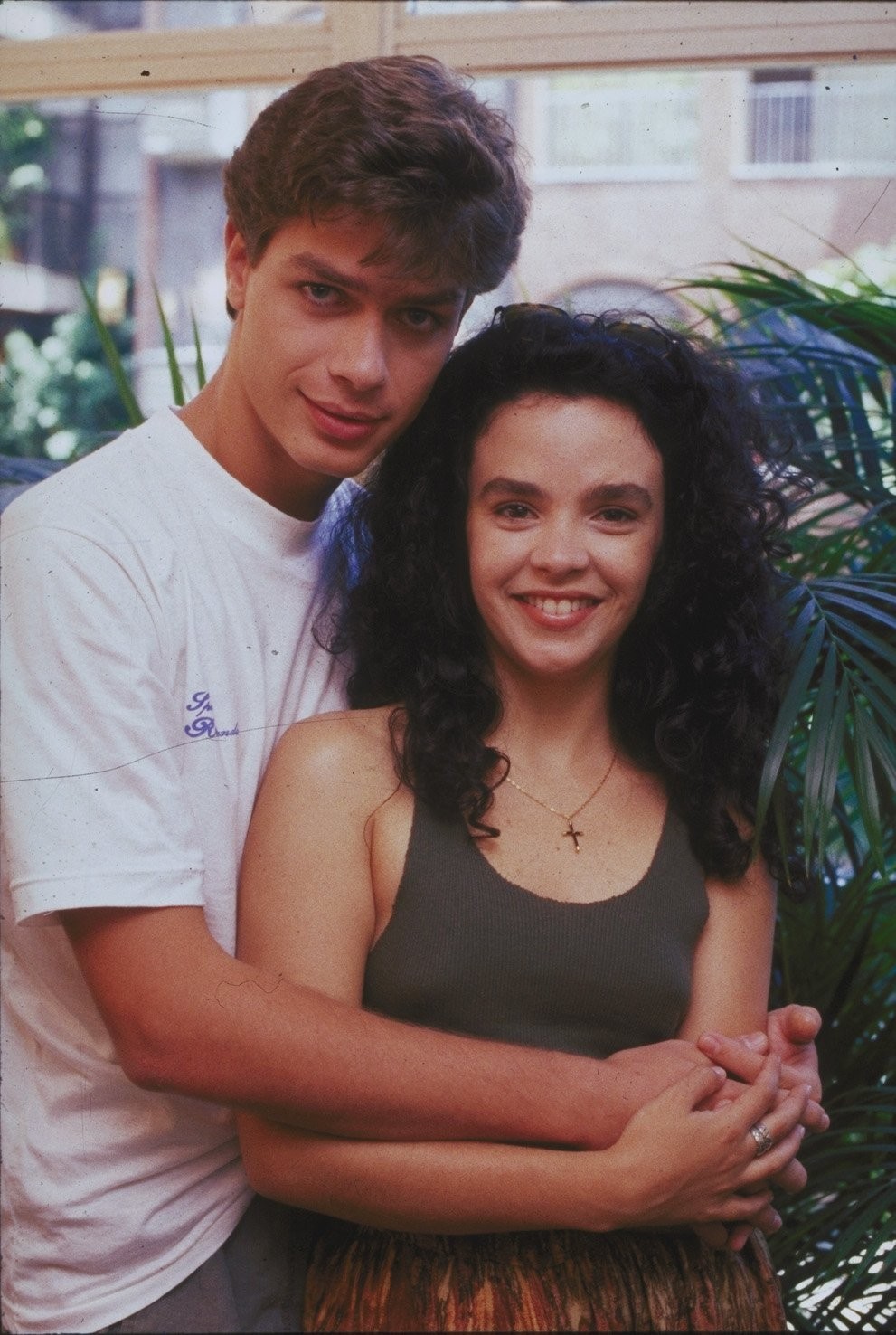 Fabio Assunção com Luciana Braga em 'Meu bem, meu mal' (1990). A novela  marcou a estreia do ator na TV Globo, aos 19 anos Divulgação