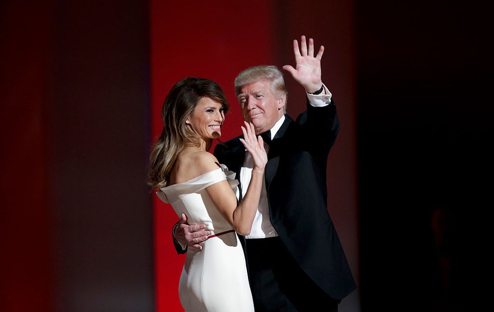 Donald Trump e a mulher, Melania, dormem separados — Foto: Getty Images