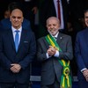 Presidente Lula, Alexandre de Moraes e Barroso (STF) no 7 de Setembro - Desfile celebra o Dia da Independência do Brasil na Esplanada dos Ministérios, em Brasília - Brenno Carvalho / Agência O Globo