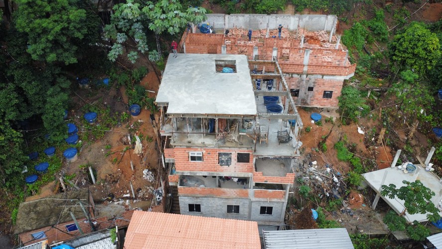 Os prédios que serão demolidos na Rocinha