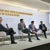 Seminário “Desafios e regulamentação das bets e cassinos”. Na foto, senador Irajá Abreu (PSD-TO), detalha o projeto de lei que regulamenta os jogos de azar - Marco Sobral