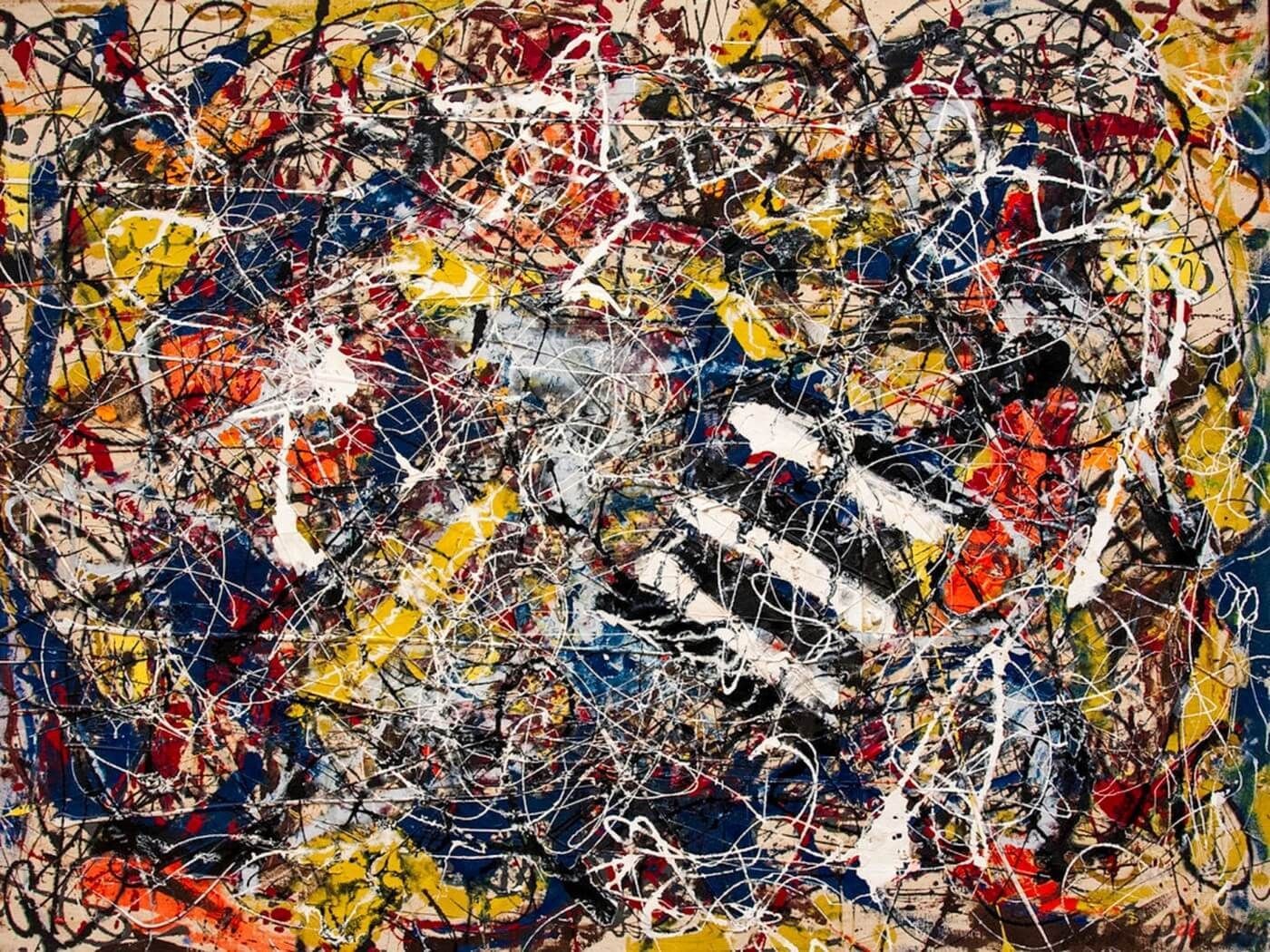 5º - 'Number 17A', de Jackson Pollock foi adquirida pelo empresário David Geffen,por US$ 200 milhões, em 2015