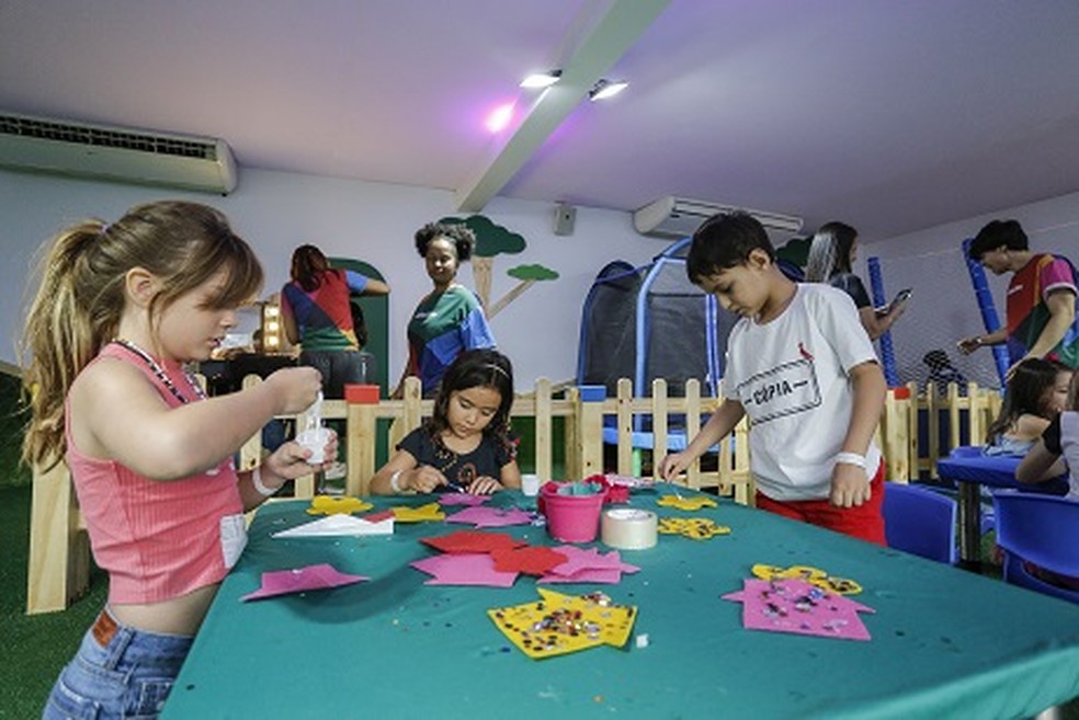 Espaço Kids: crianças se divertem e pais relaxam — Foto: Fábio Cordeiro