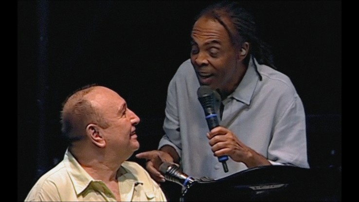 João Donato e Gilberto Gil no show "Donatural", em 2005, no Espaço Cultural Sérgio Porto
