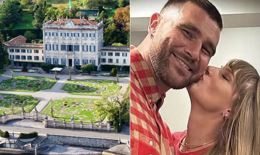 A luxuosa vila particular na Itália que foi destino de escapada romântica de Taylor Swift e Travis Kelce