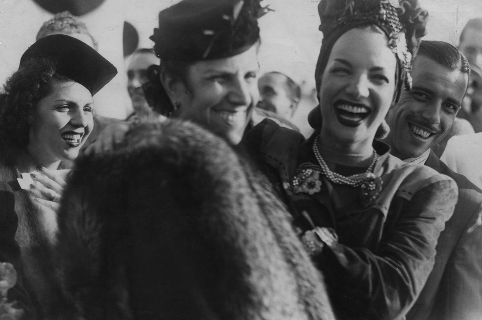 A cantora Carmen Miranda em 1939 — Foto: Arquivo - Agência O Globo