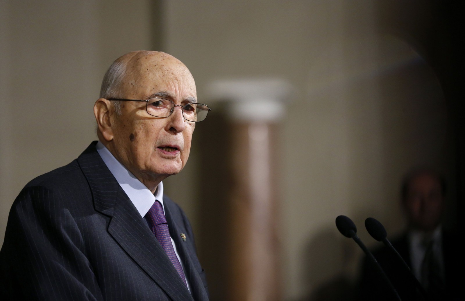 Ex-presidente da Itália Giorgio Napolitano morreu na última sexta, aos 98 anos — Foto: Alessia Pierdomenico/Bloomberg