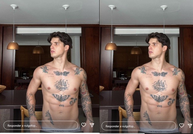 Gabriel Fop tem se hospedado em bairros nobres de Rio e São Paulo, cidades onde faz campanhas. Nesta semana, ele mostrou foto de cueca num quarto de hotel