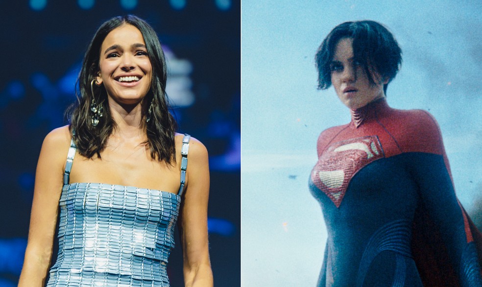 Bruna Marquezine na CCXP 2022 e Sasha Calle em "The Flash" — Foto: Divulgação