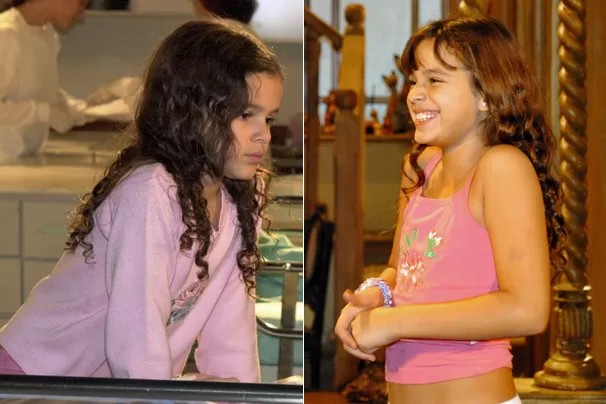 A atriz Bruna Marquezine estreou em novelas da Globo como a sofredora Salete, em "Mulheres Apaixonadas" (2003), de Manoel Carlos; em "América" (2005), fez o papel de Flor, uma garota cega