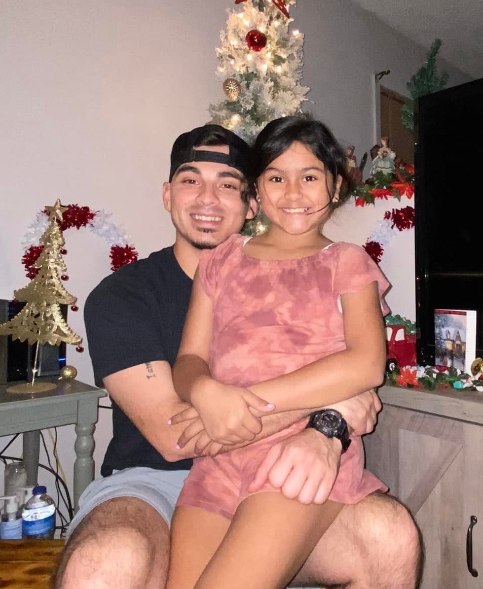 Amerie Joe Garza, o "pequeno amor" de seu pai — Foto: Reprodução