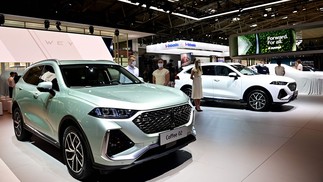 A WEY Coffee 02 modelo da montadora chinesa Great Wall Motors:  empresa anunciou lançamento de carro compacto elétrico e um SUV híbrido plug-in na Europa em 2022 ATOBIAS SCHWARZ/FP