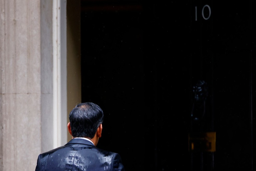 O primeiro-ministro do Reino Unido, Rishi Sunak — Foto: AFP