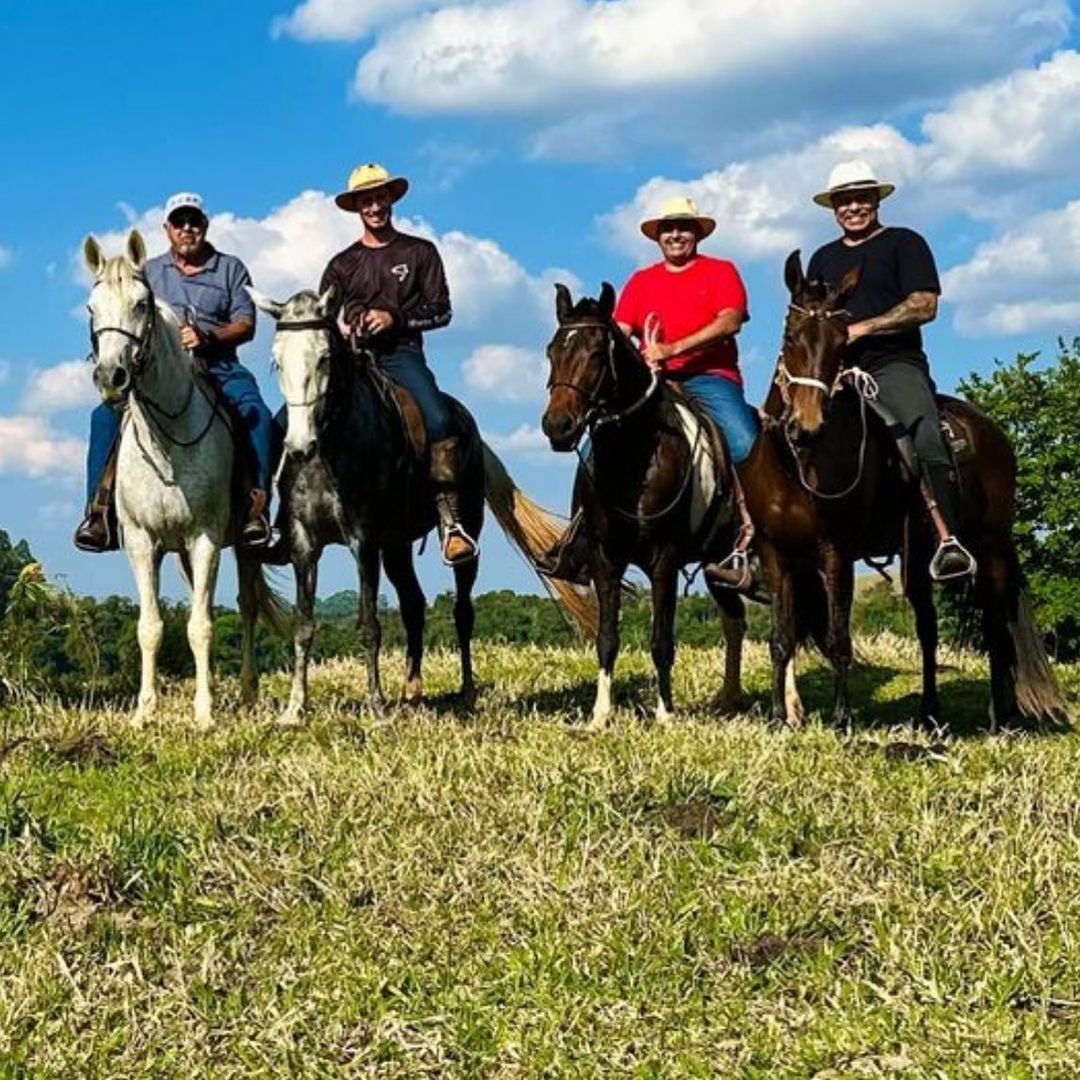 Mauricio Mattar e amigos no Haras Kirk