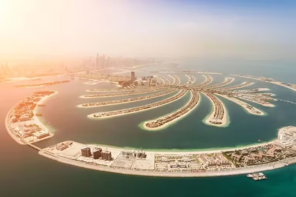 Jumeirah Islands, em Dubai — Foto: Reprodução