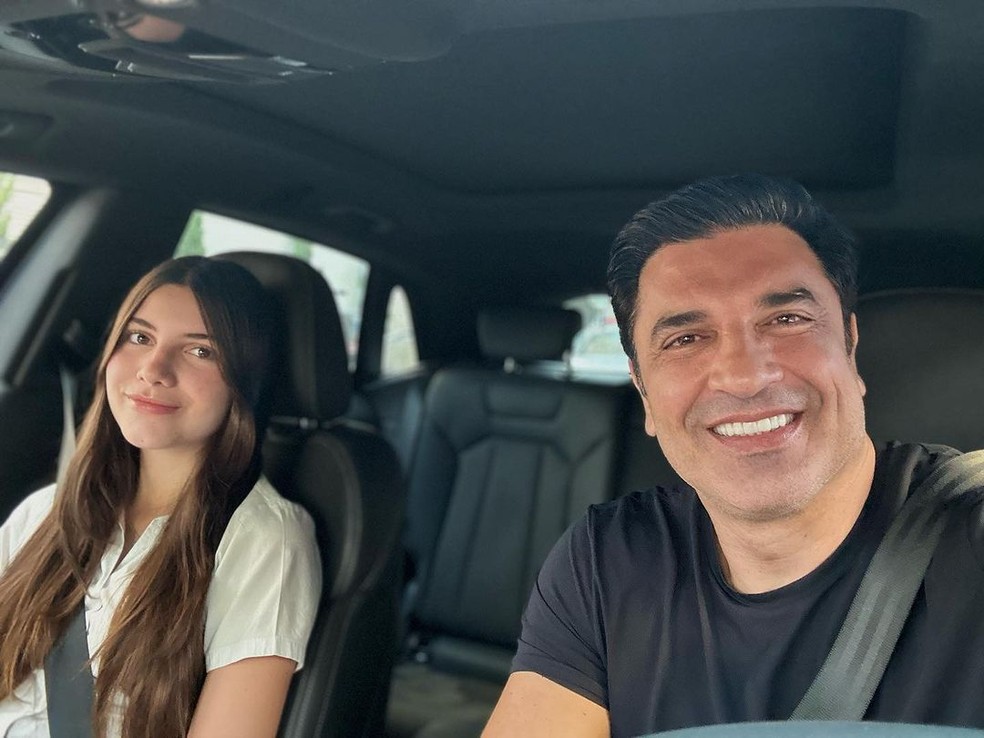 Edu Guedes com a filha, Maria Eduarda — Foto: Reprodução Instagram