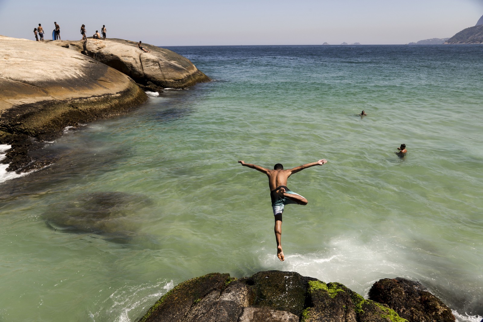 Arpoador, na praia de Ipanema — Foto: Gabriel de Paiva/Agência O Globo