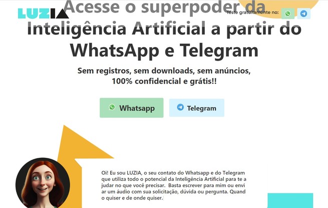 LuzIA, sistema que leva ChatGPT ao WhatsApp, chega ao Brasil. Acesso pode ser feito através do site