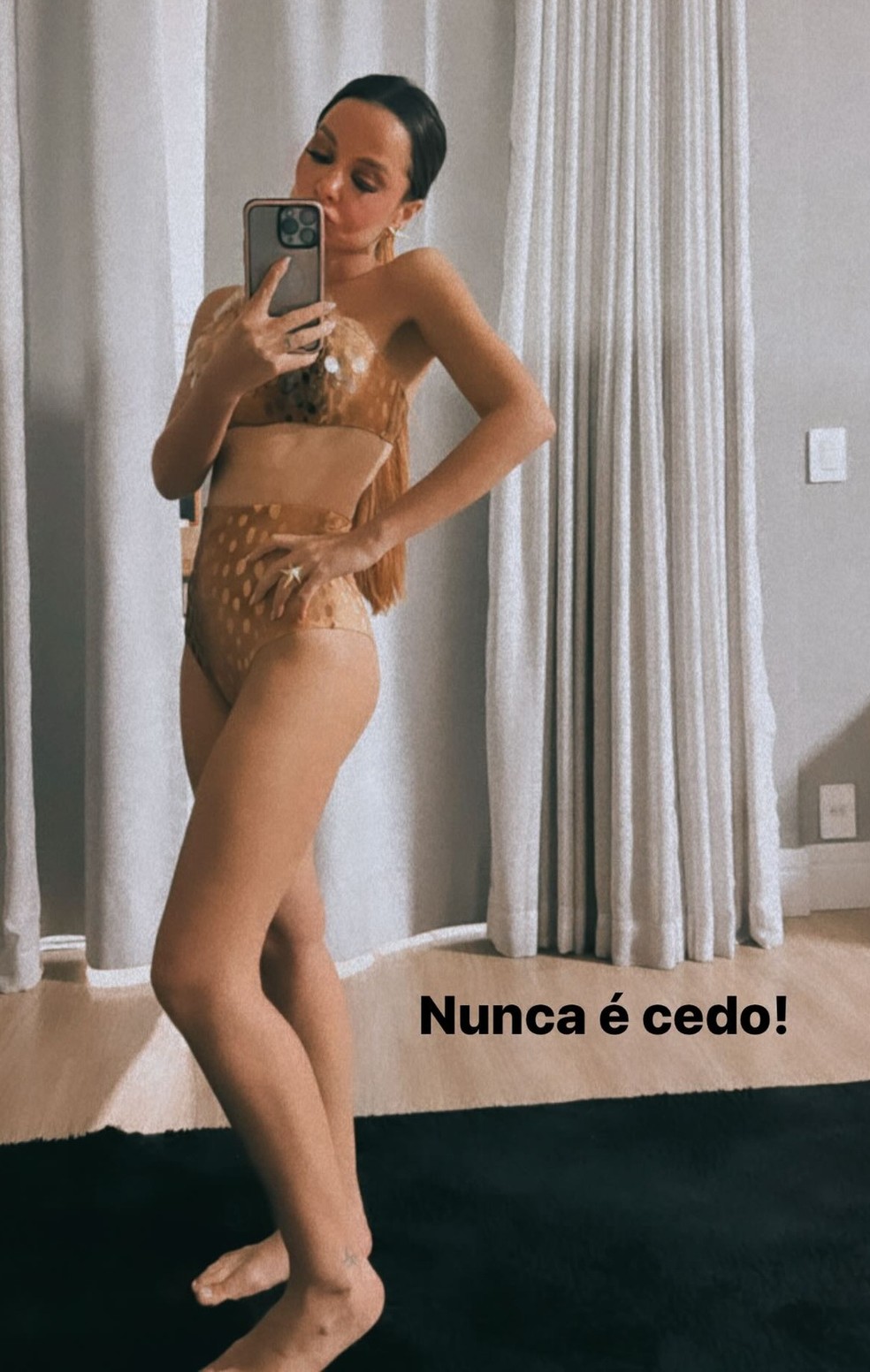 Maiara mostra look para banho em ofurô — Foto: @maiara no Instagram