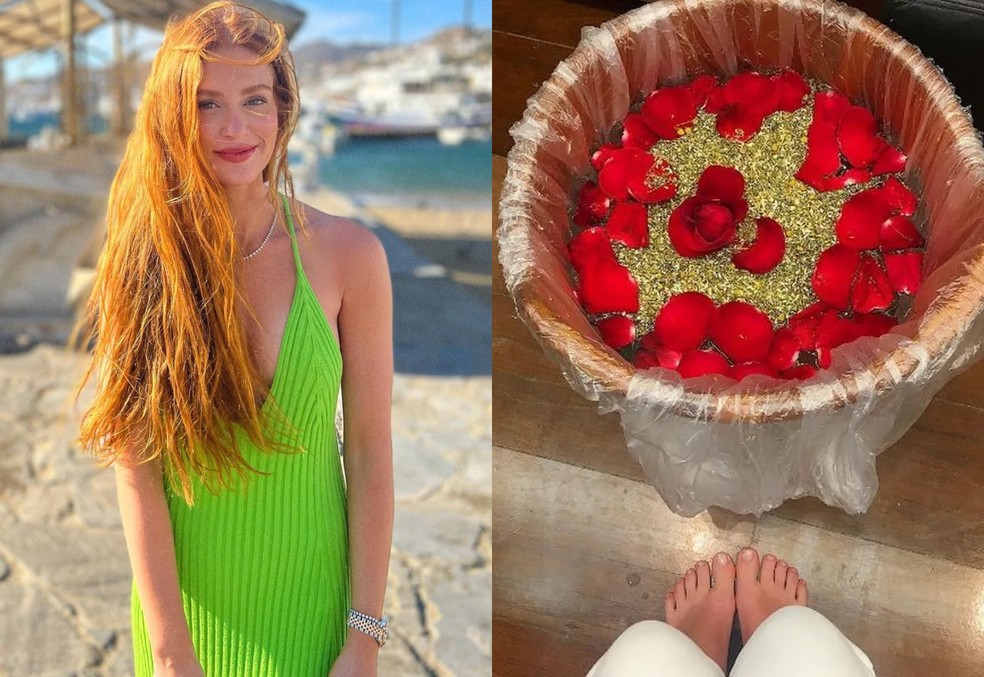 Marina Ruy Barbosa recebeu elogios ao mostrar os pés em foto — Foto: Reprodução Instagram