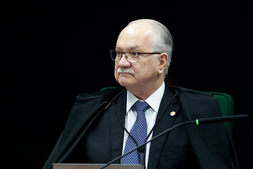 O ministro Edson Fachin, na Segunda Turma do STF