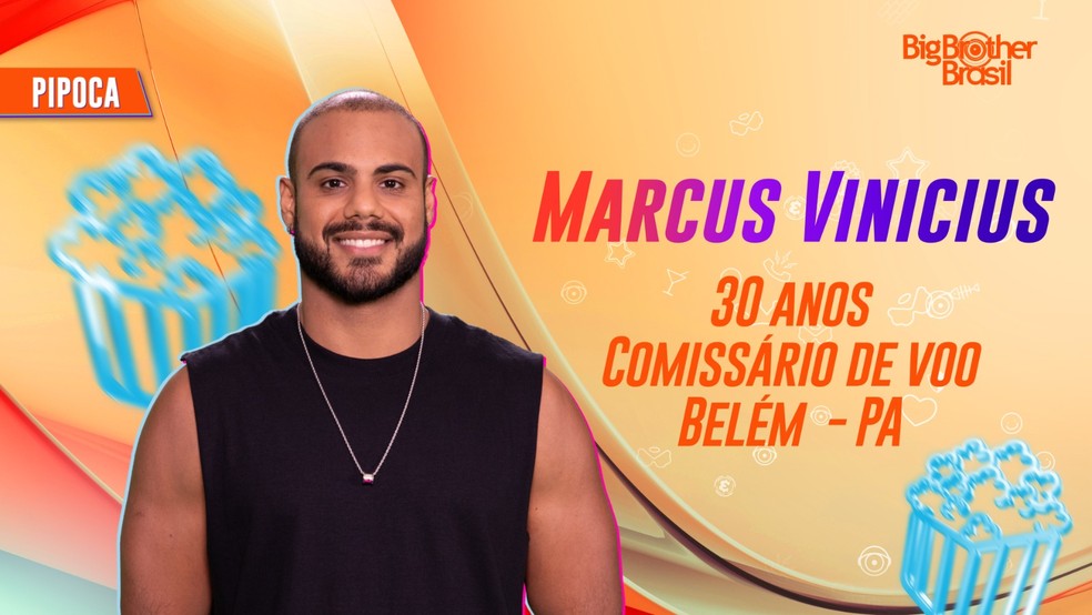 Marcus Vinicius, comissário de voo, participante do 'BBB 24' — Foto: Divulgação/TV Globo