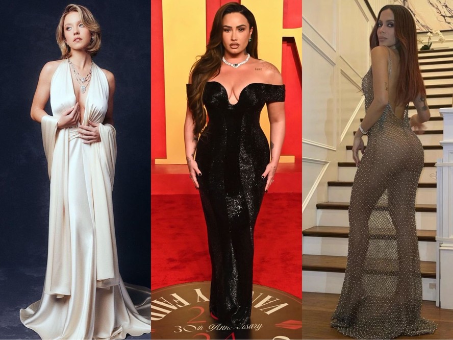 Sydney Sweeney, Demi Lovato e Anitta mostraram os looks para o evento pós-Oscar