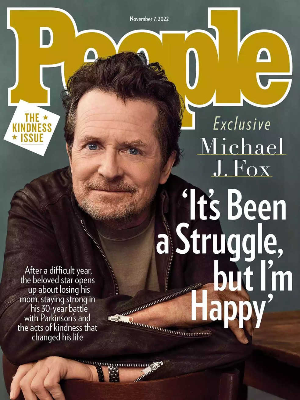 Capa da People com Michael J. Fox — Foto: Reprodução/People