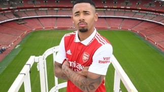 Gabriel Jesus foi vendido pelo Manchester City ao Arsenal por 52 milhões de euros (R$ 289 milhões) — Foto: Arsenal/Divulgação