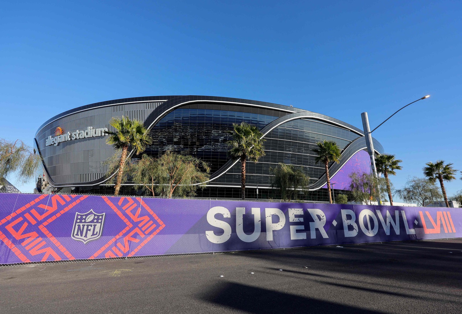 Allegiant Stadium, casa do Super Bowl 58 — Foto: Ethan Miller / Getty Images via AFP