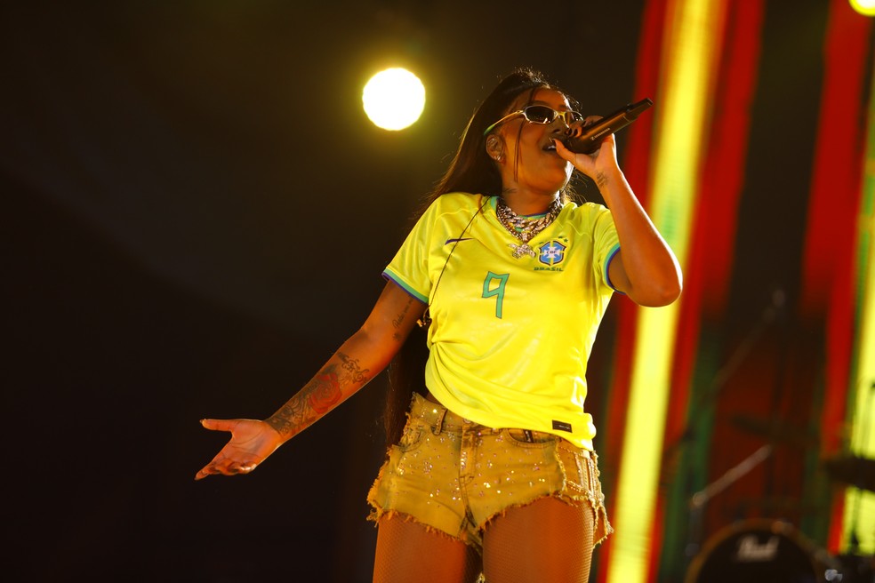 Ludmilla no Rock in Rio  — Foto: Brenno Carvalho / Agência O Globo.