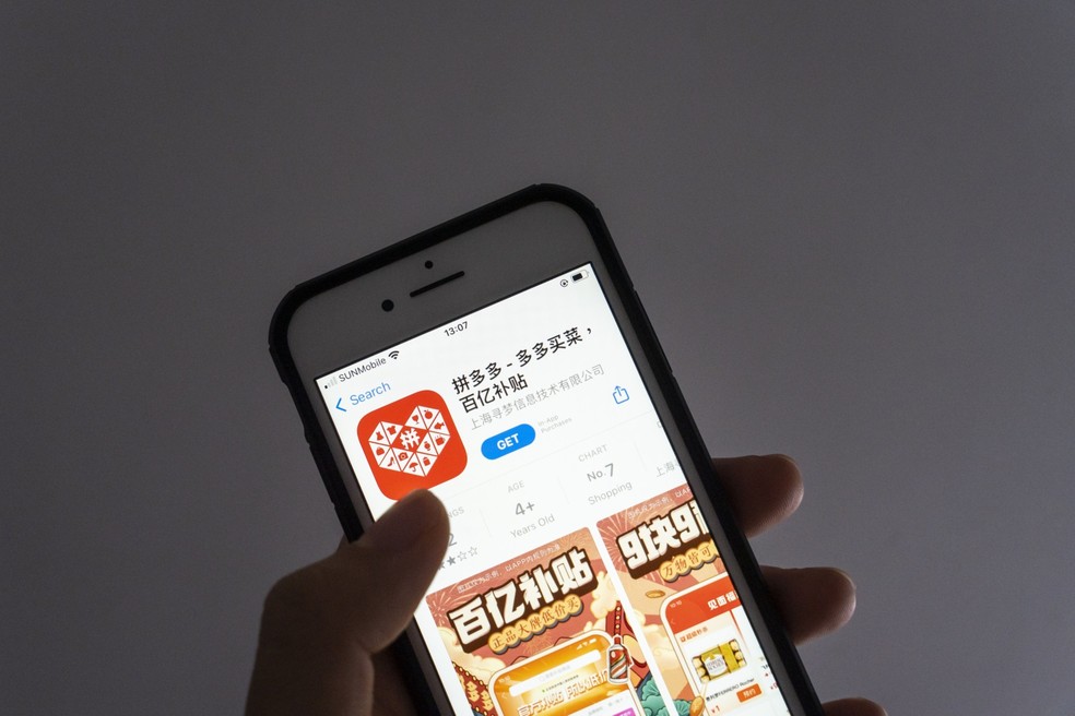 Página do aplicativo Pinduoduo na App Store — Foto: Bloomberg