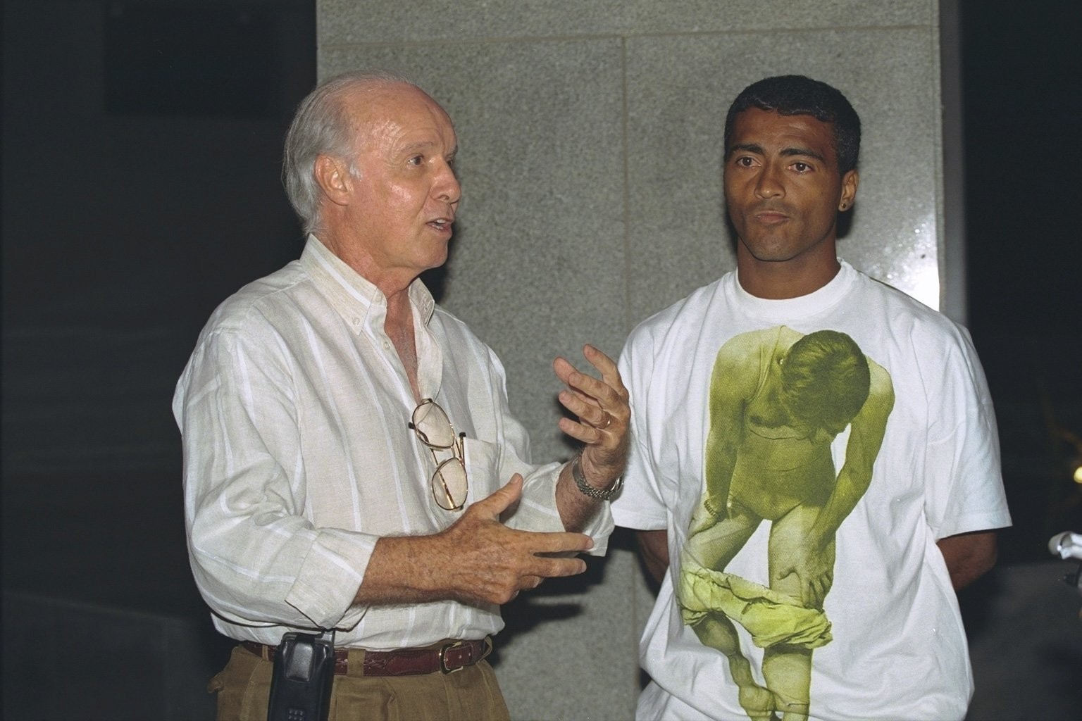 Romário e Zagallo são desfaetos desde os tempos de Seleção Brasileira — Foto: Carlos Ivan/O Globo