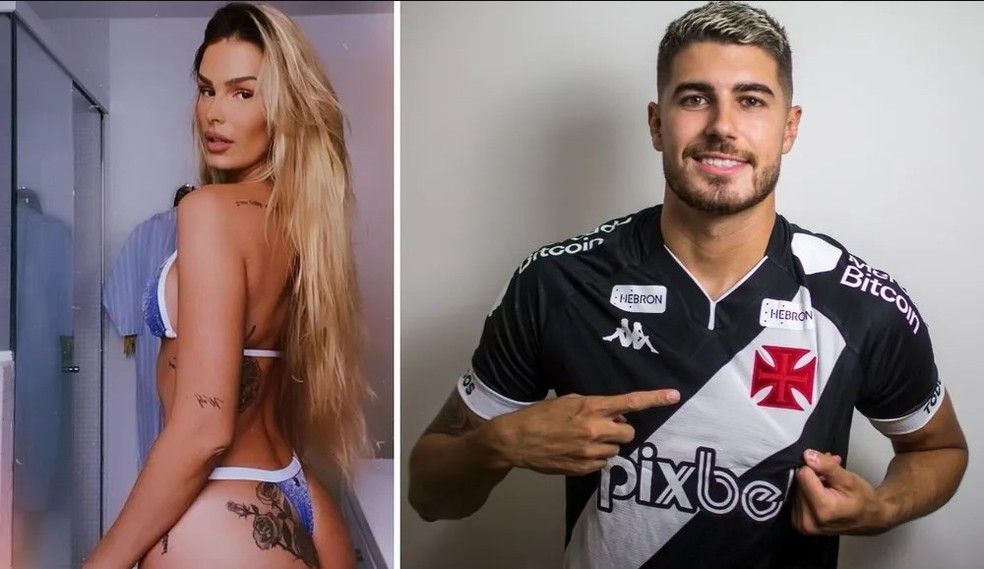 Yasmin Brunet e o jogador Pedro Raul — Foto: Reprodução/Instagram