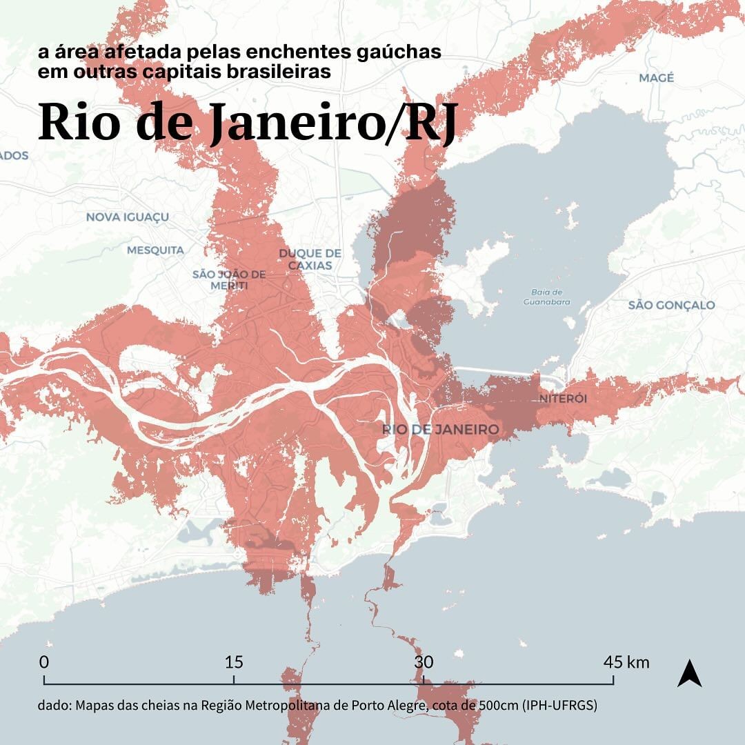 Projeção para Rio de Janeiro — Foto: @urbideias + @versa.urb