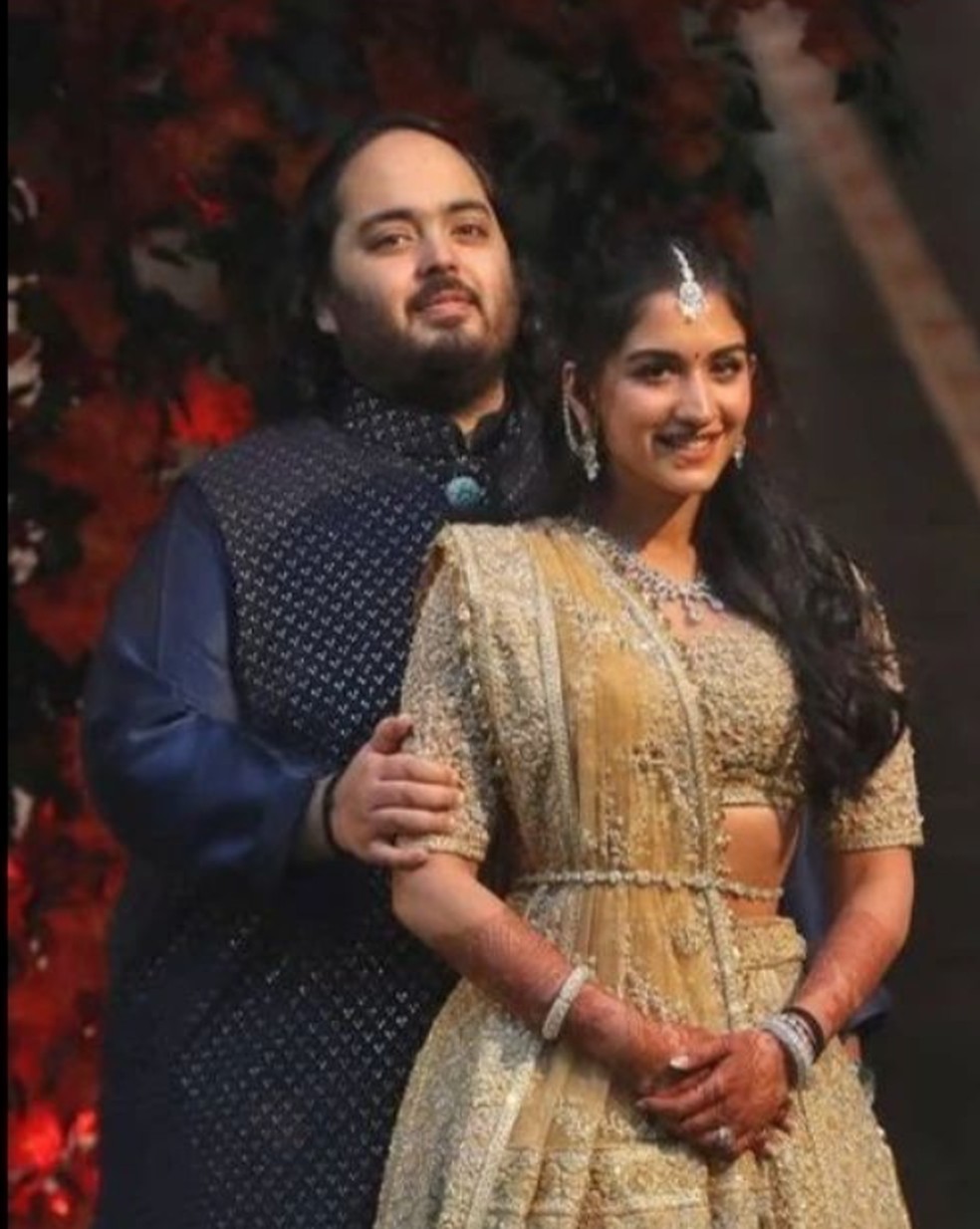 Anant Ambani, de 28 anos, com Radhika Merchant, 29, terão uma festa de pré-casamento — Foto: Reprodução Instagram