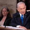 Netanyahu discursa em reunião conjunta do Congresso no Capitólio dos EUA, em Washington - ROBERTO SCHMIDT / AFP