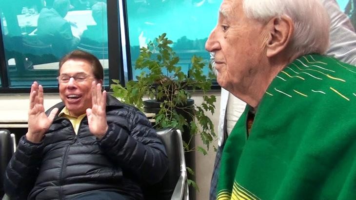 Silvio Santos e Zé Celso reunidos em 2018 para tentar solucionar imbróglio com terreno junto ao Oficina