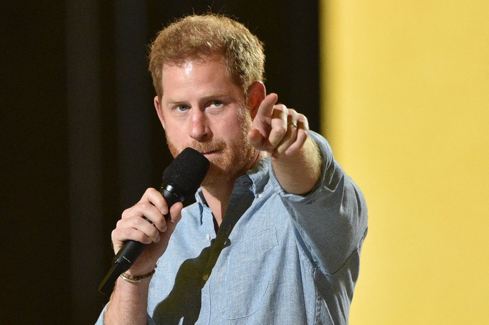 Príncipe Harry em maio de 2021 — Foto: VALERIE MACON / AFP