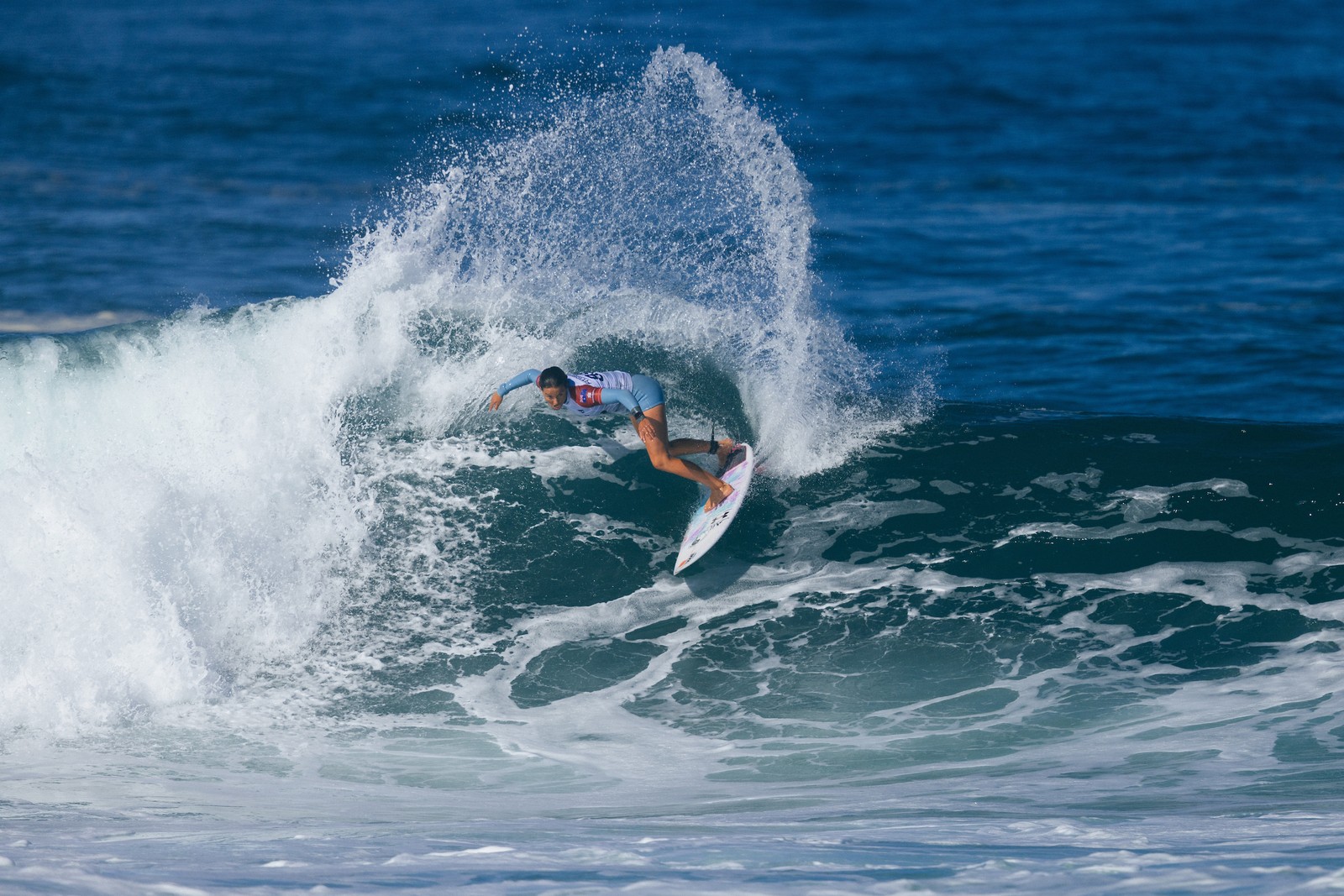 Sally Fitzgibbons, da Austrália — Foto: Daniel Smorigo/World Surf League