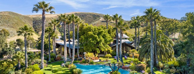 Rancho de luxo de James Cameron na Califórnia está à venda por R$ 158 milhões — Foto: Divulgação/Village Properties