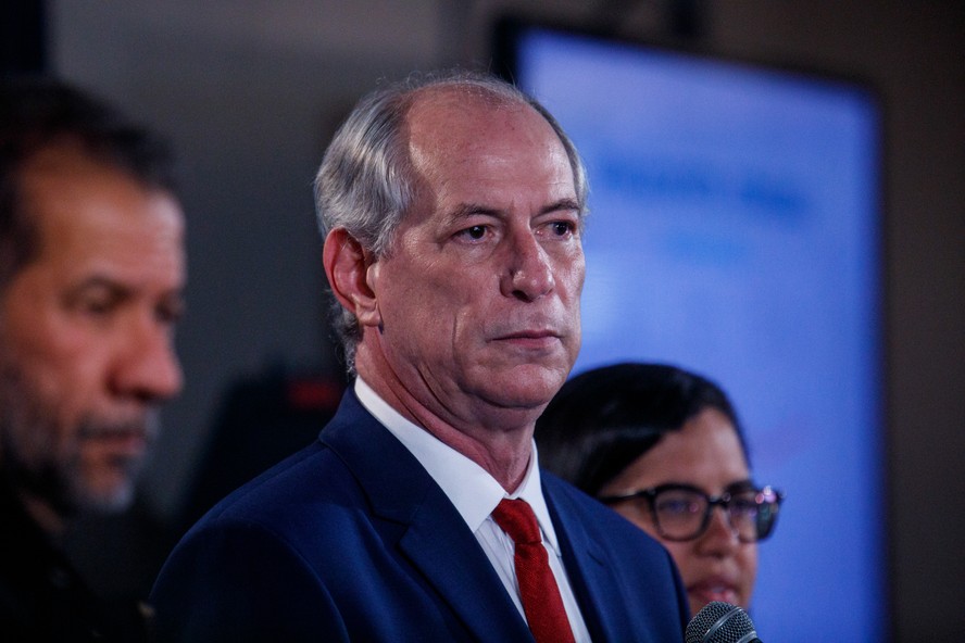 Ciro Gomes durante debate da TV Globo