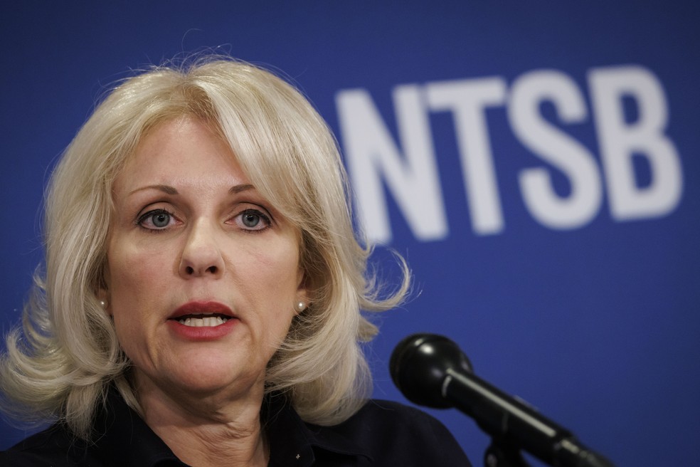 Jennifer Homendy, líder do National Transportation Safety Board (NTSB) — Foto: Bloomberg