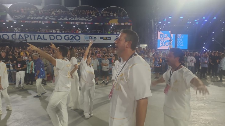 Arthur Lira desfila na Beija-Flor no Carnaval 2024