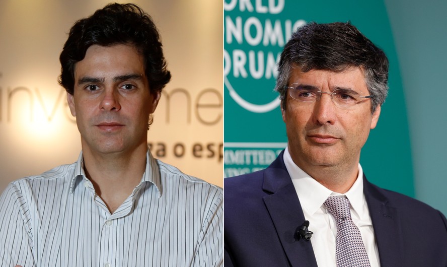 Fundador da XP, Guilherme Benchimol, e o banqueiro André Esteves, do BTG