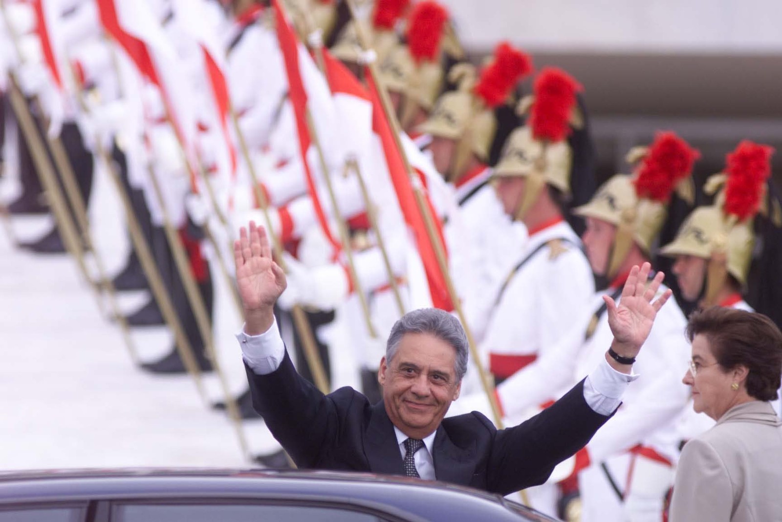 Fernando Henrique Cardoso foi reempossado em 1999 — Foto: Marcelo Carnaval/Agência O Globo/01-01-1999