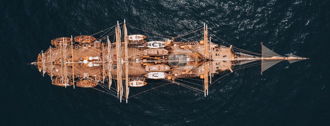 Amerigo Vespucci, navio histórico e icônico da Marinha Italiana — Foto: Divulgação