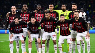 A formação do AC Milan para a segunda partida da semifinal da Champions League entre Inter de Milão e AC Milan — Foto: Marco BERTORELLO / AFP