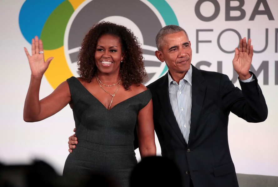 Michelle e Barack Obama: astros da podosfera