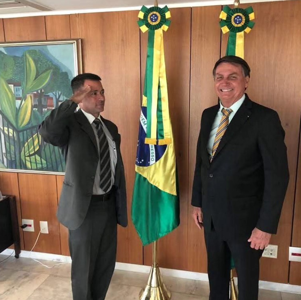 Ricardo Mello Araújo e Jair Bolsonaro — Foto: Reprodução/Instagram